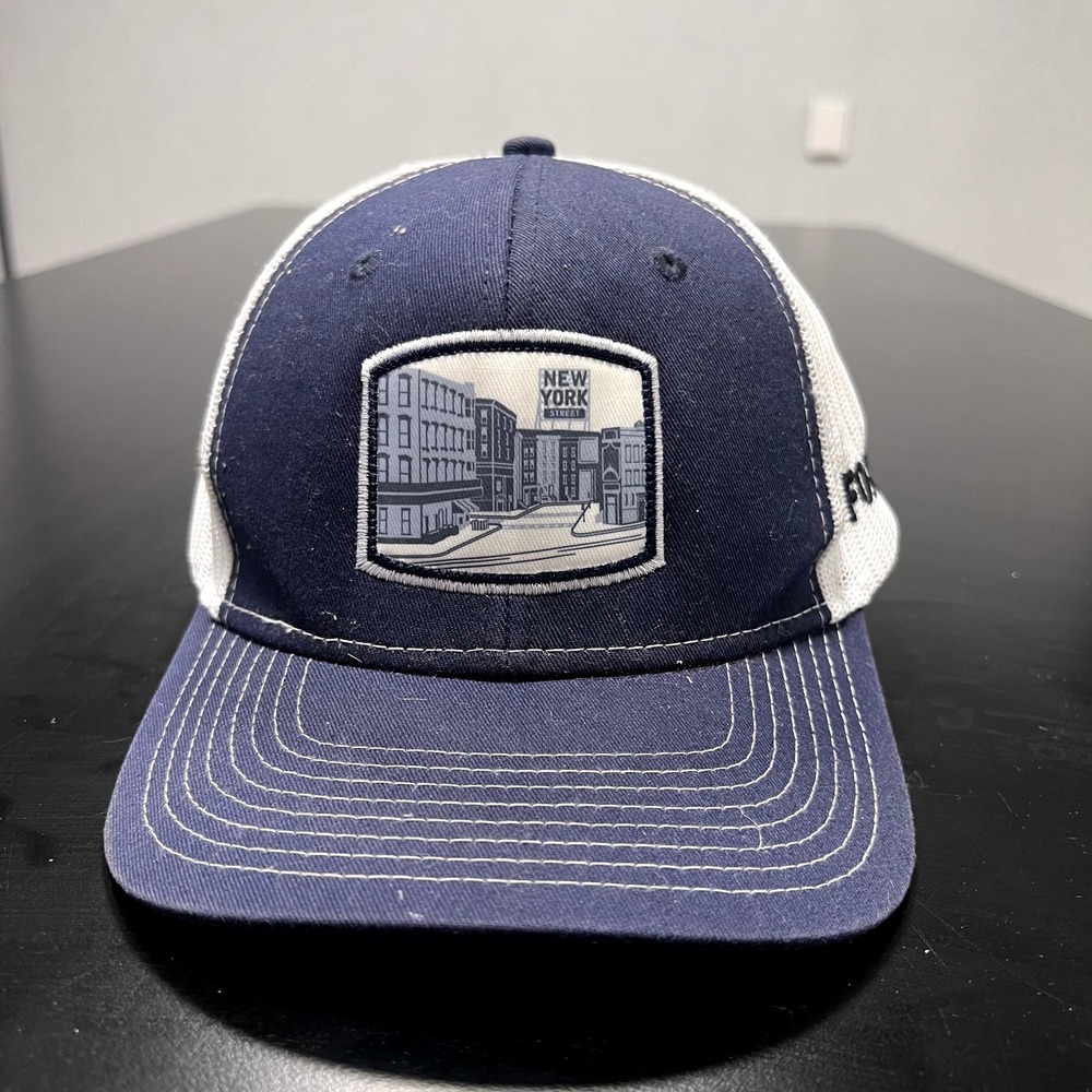 New York Hat Cap Snap‎ Back Mesh Back Trucker Blue White Ouray